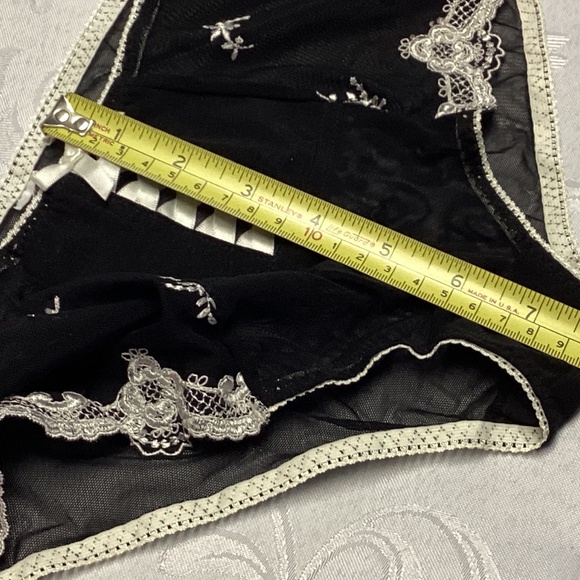 WOMENS panties BLK n white Uniqie size small SEXY 💃 - Picture 3 of 8